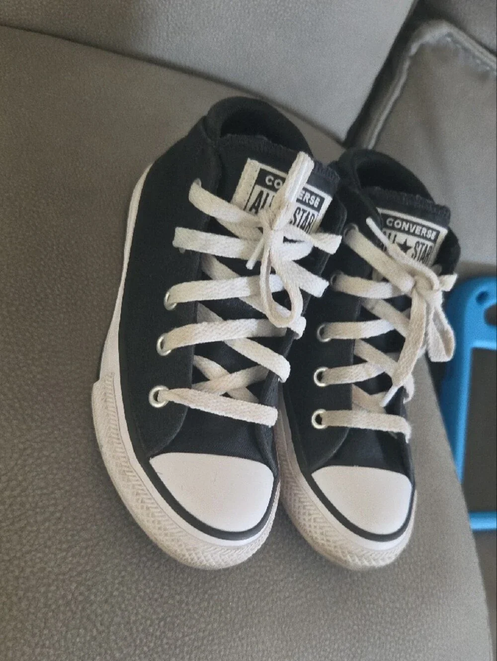 Converse Kids Black and White Low Top Sneakers